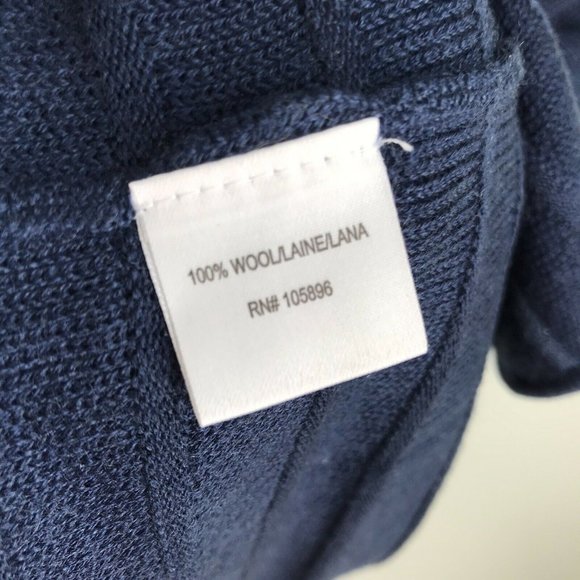 Worth New York Navy Blue Sleeveless Cardigan - Picture 4 of 5